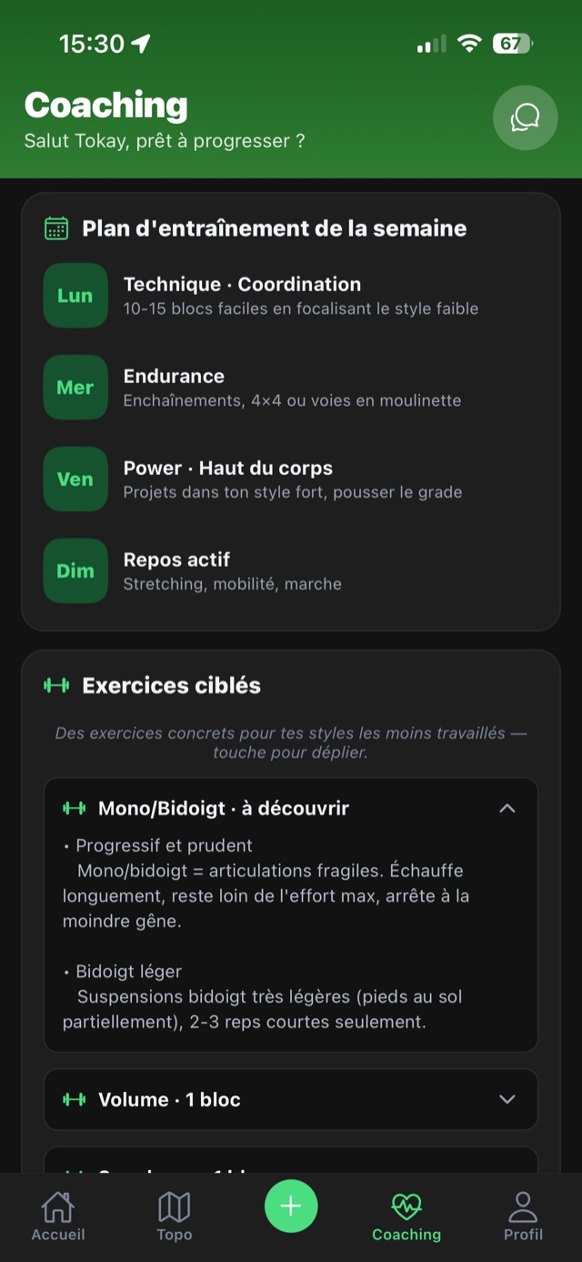 Ton coach perso dans l'appli Tokay